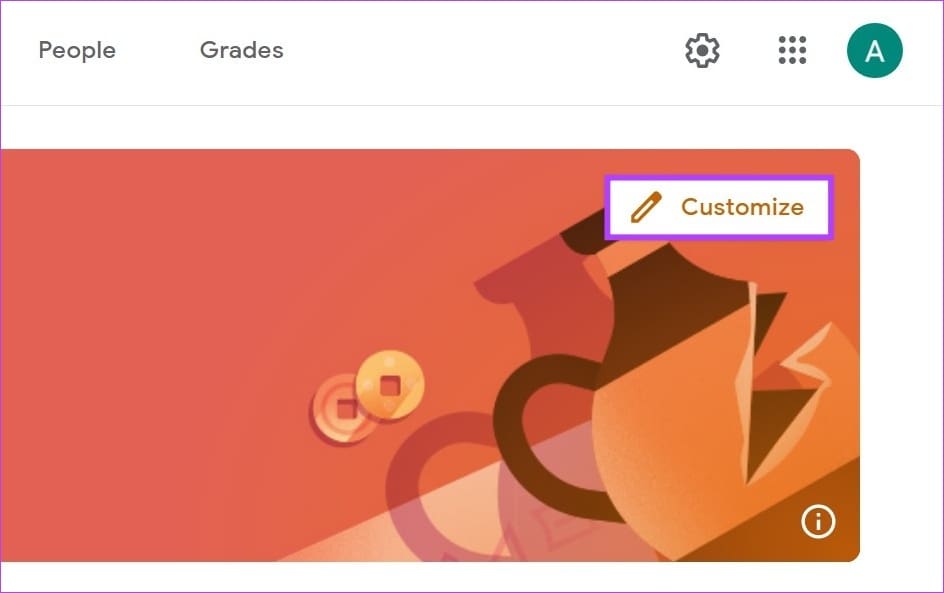Click on Customize