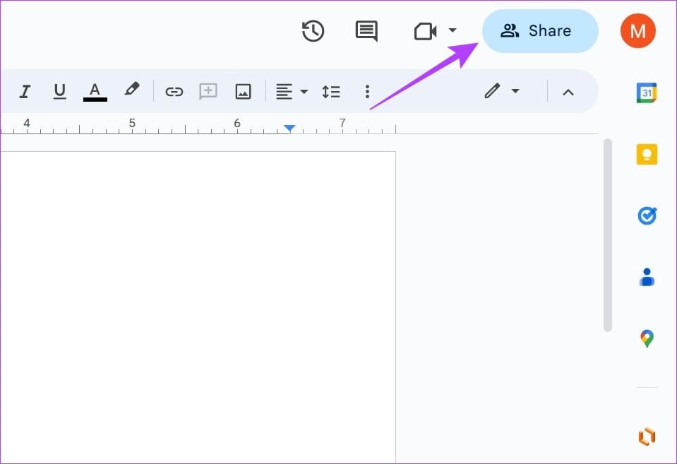 Click on the Share icon