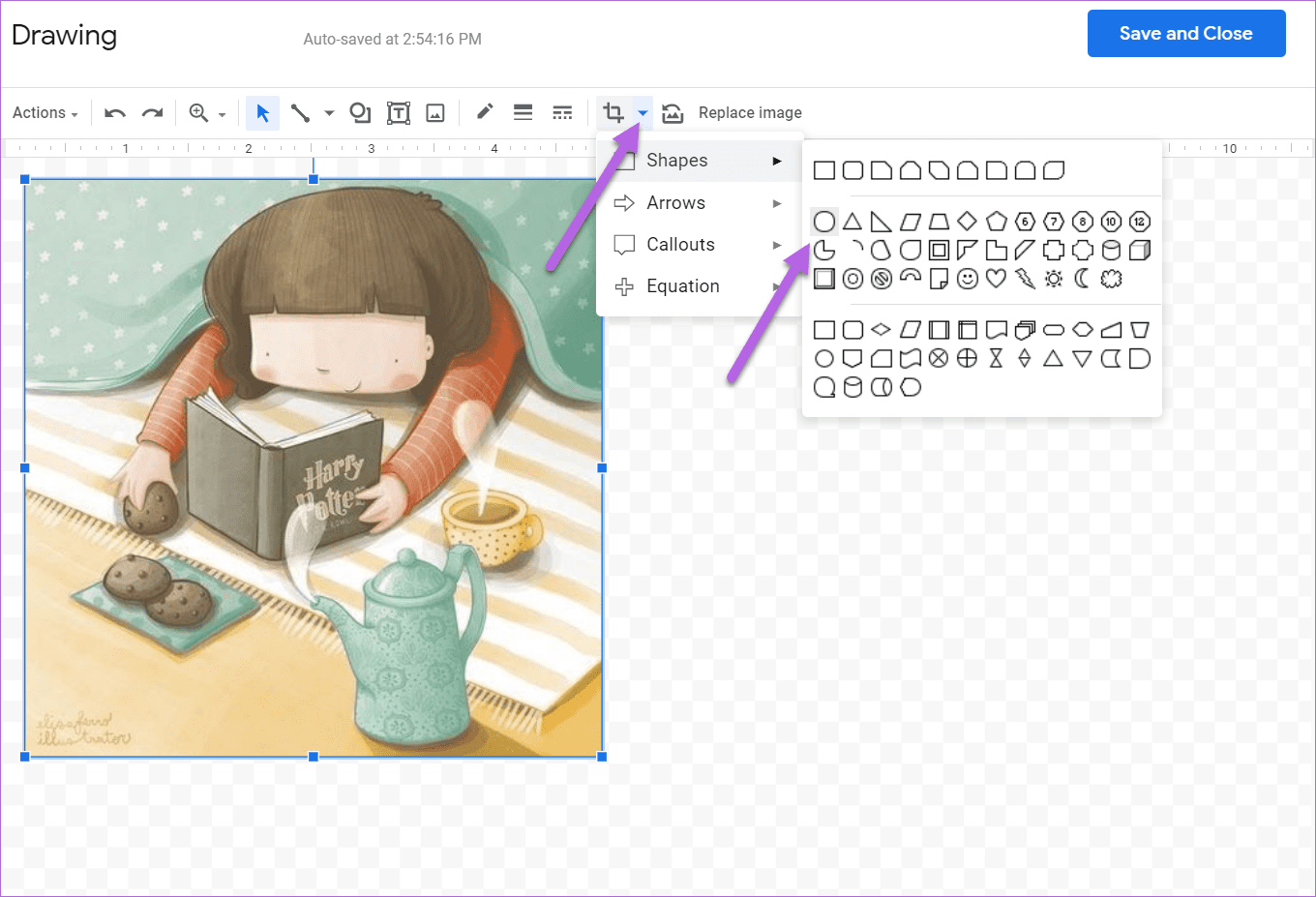 How to Crop an Image Into a Circle in Google Docs 4