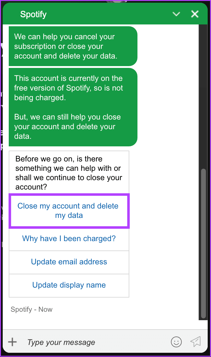 select 'Close my account and delete my account'