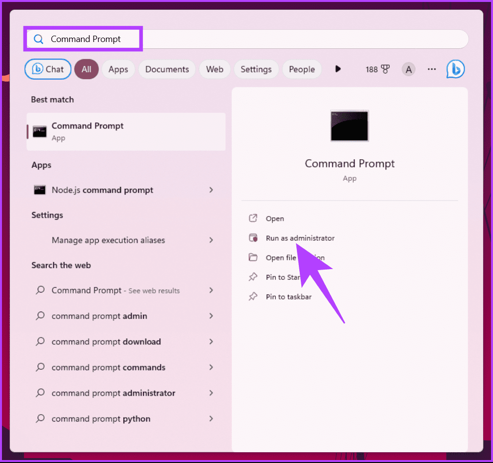 type Command Prompt