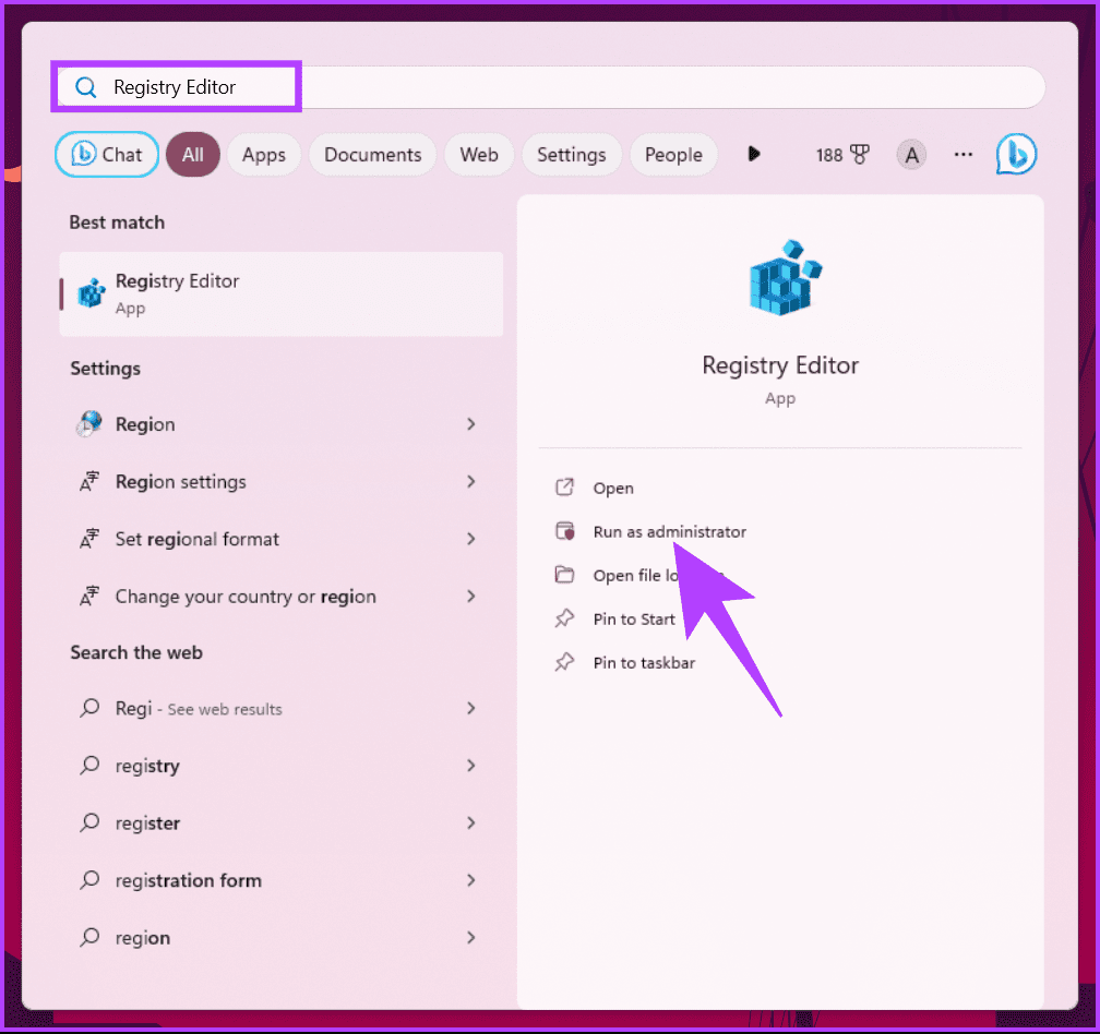 type Registry Editor