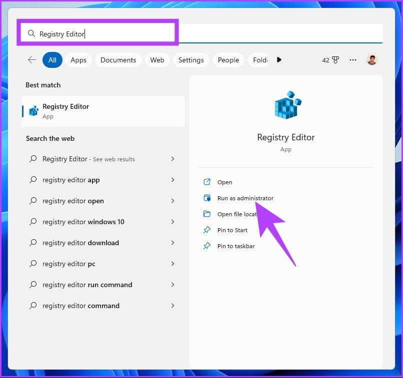 type Registry Editor