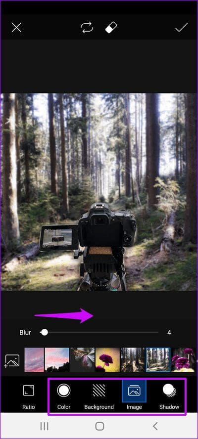 How to Edit and Change Background in Pics Art for Android 4