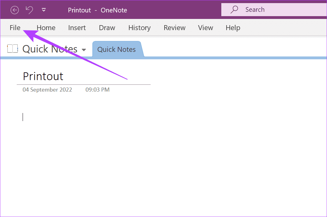 Click on File
