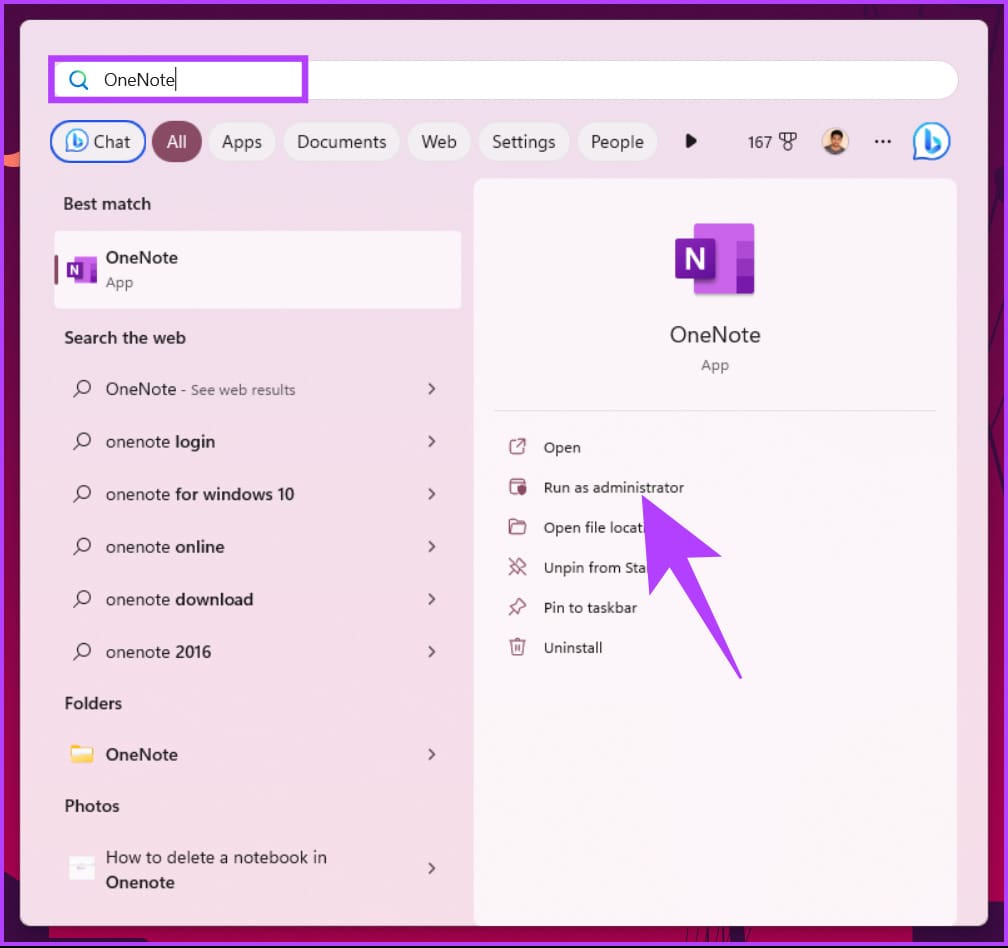 type OneNote