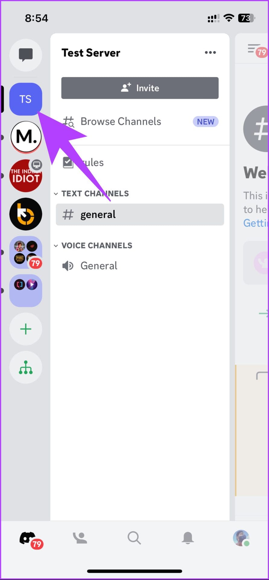 Go to any of the servers you are a part of