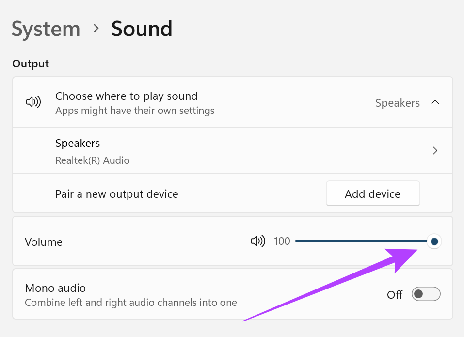 Set sound bar to maximum