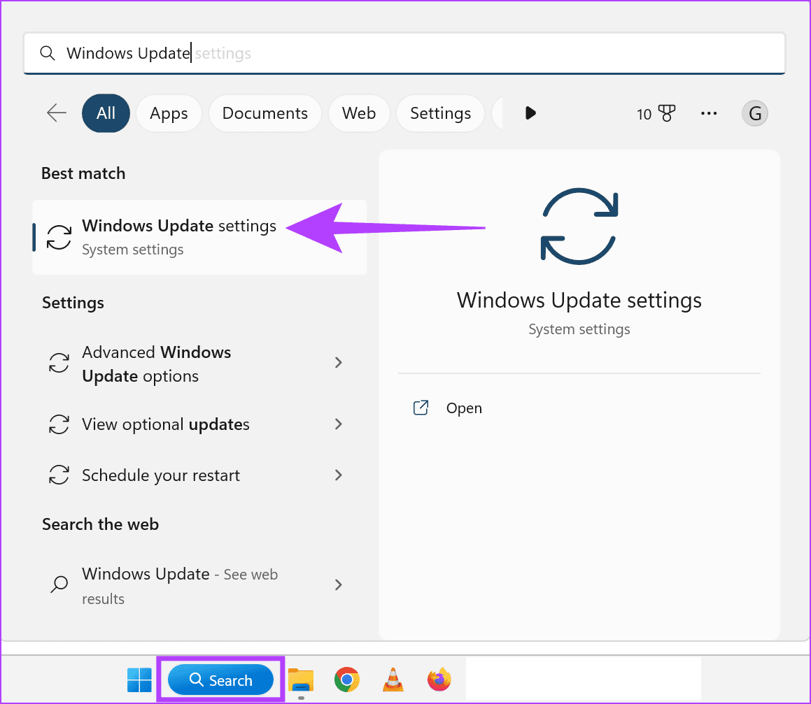 Open Windows Update