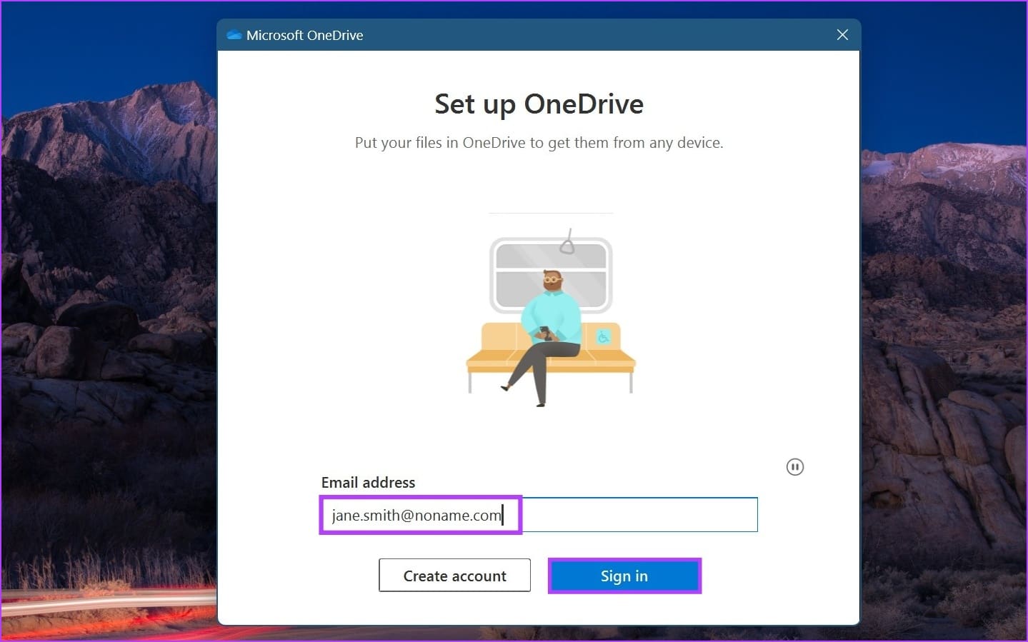 Enter your email ID and click on Sign in