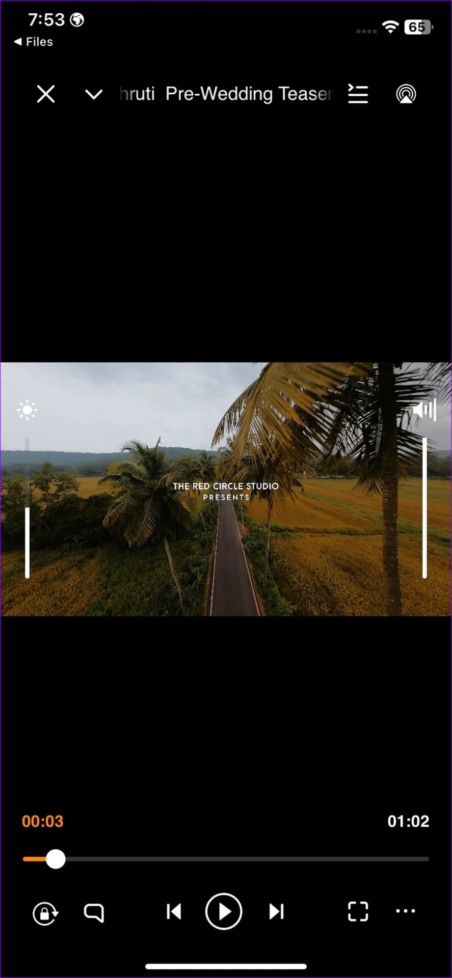 play video in VLC Player on iPhone