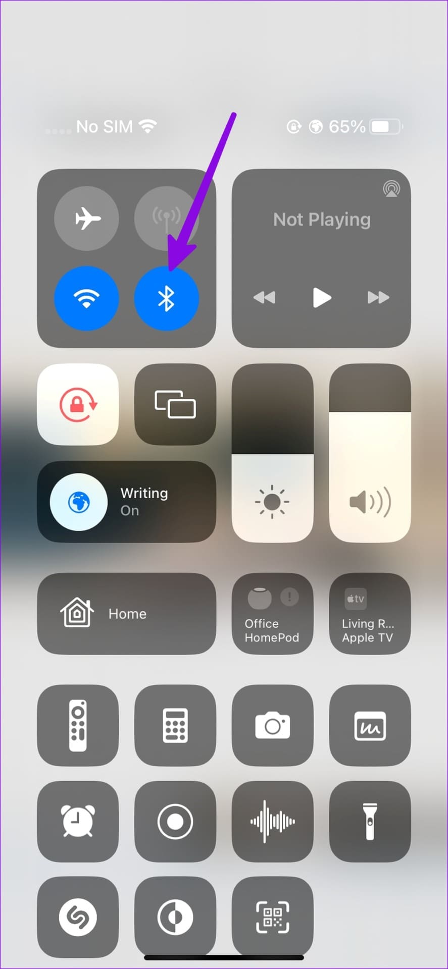 turn off Bluetooth on iPhone