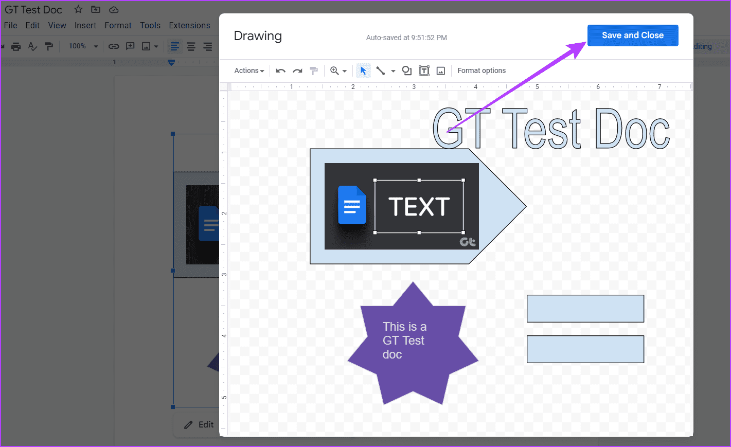 Click on Save and Close