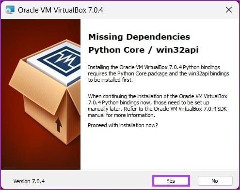 download missing dependencies. 