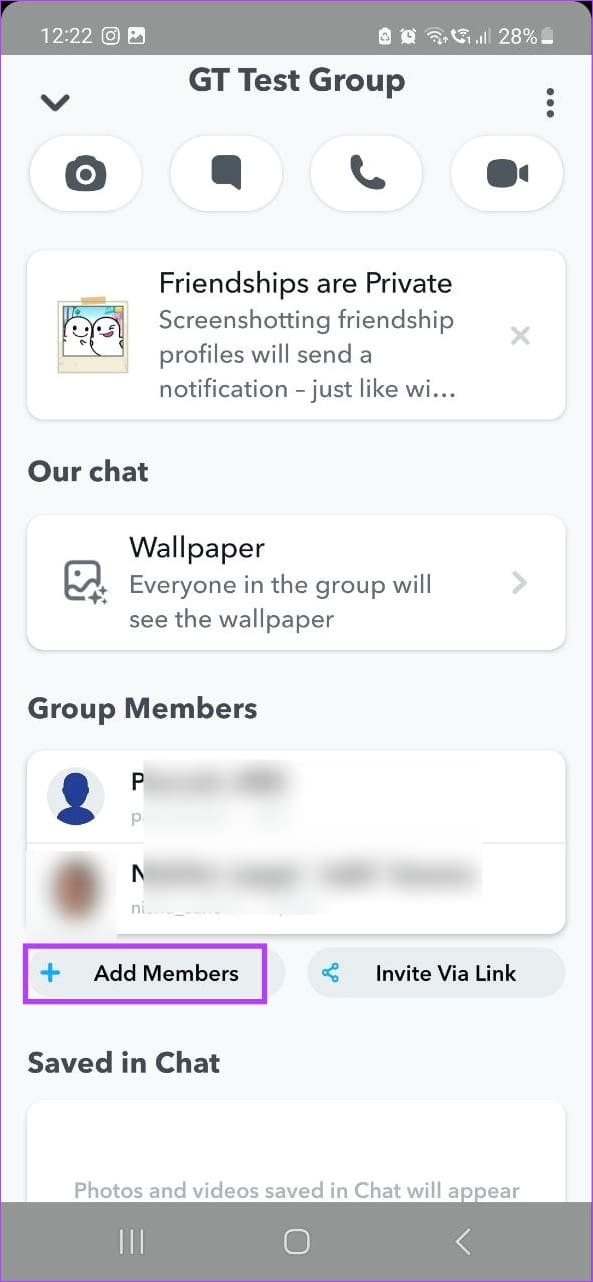 Tap on Add Members