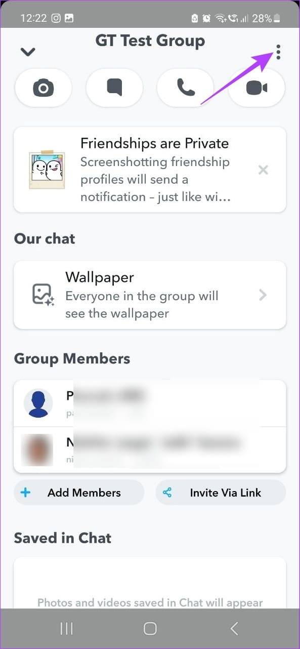 Tap on the three-dot icon