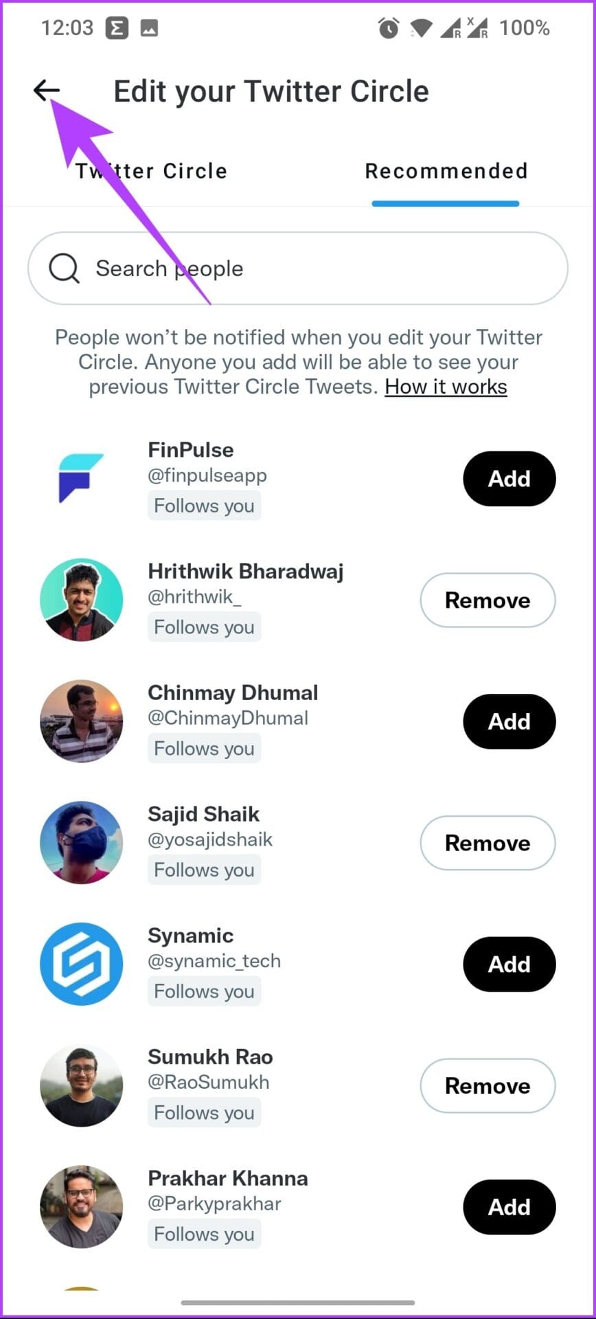 Go back to Tweet page