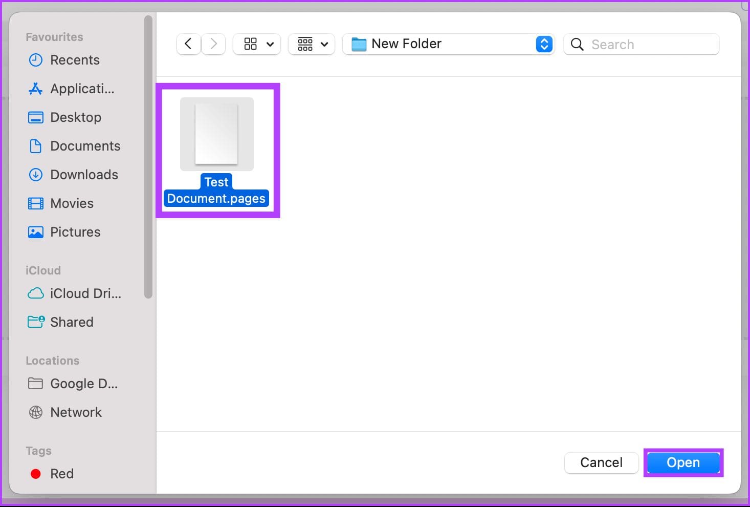 Click the Choose Files button