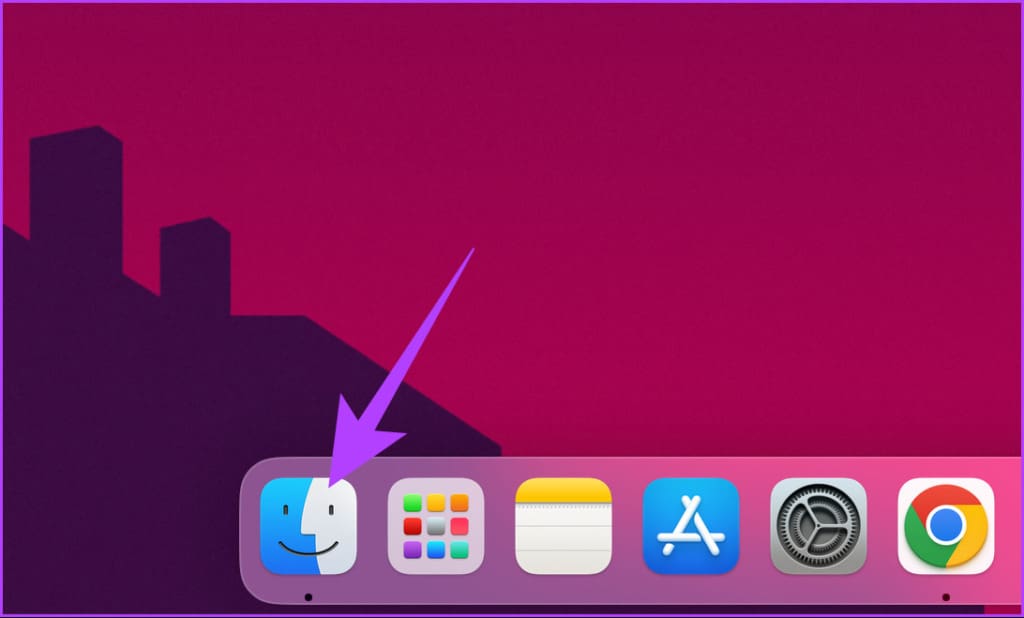 Open Finder from the Dock