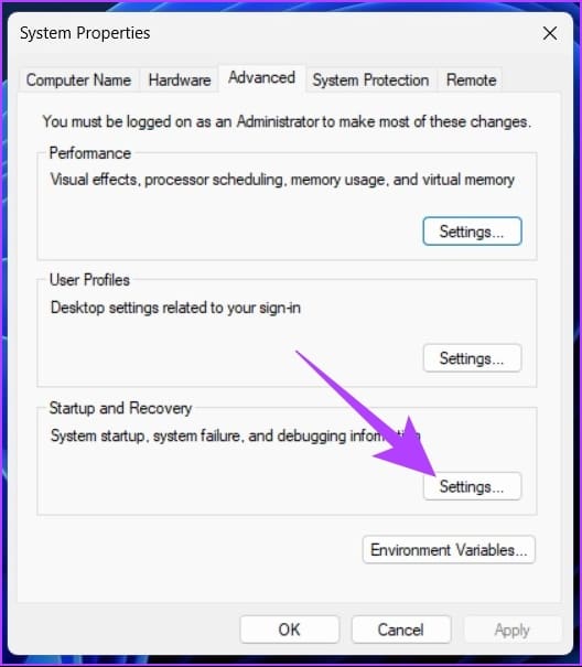 select Settings