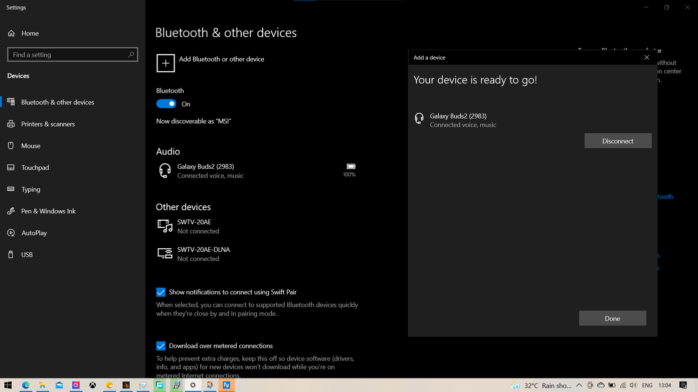 How to Pair Samsung Galaxy Buds 2 to windows PC 2