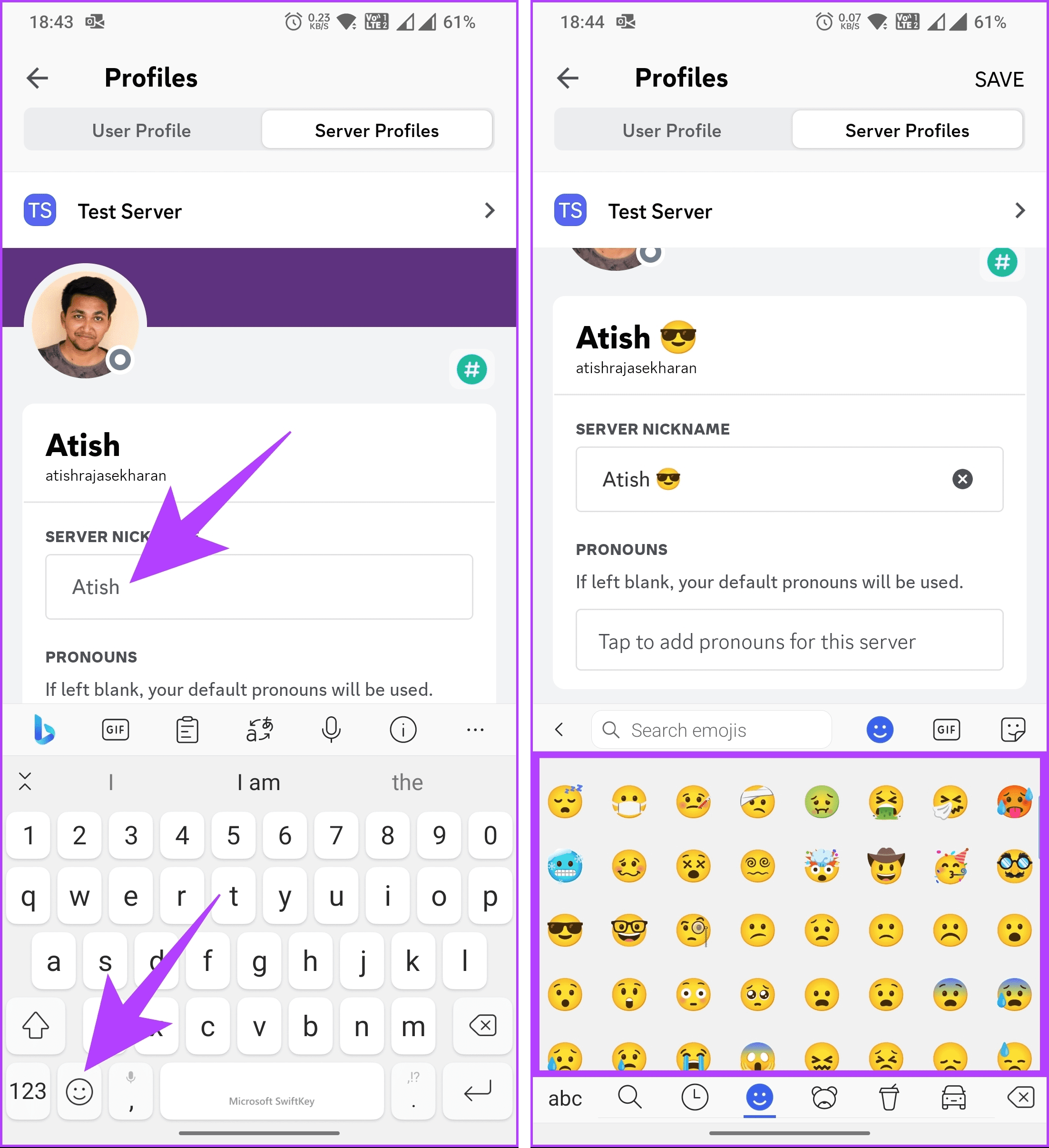 add the emoji you want by tapping the emoji