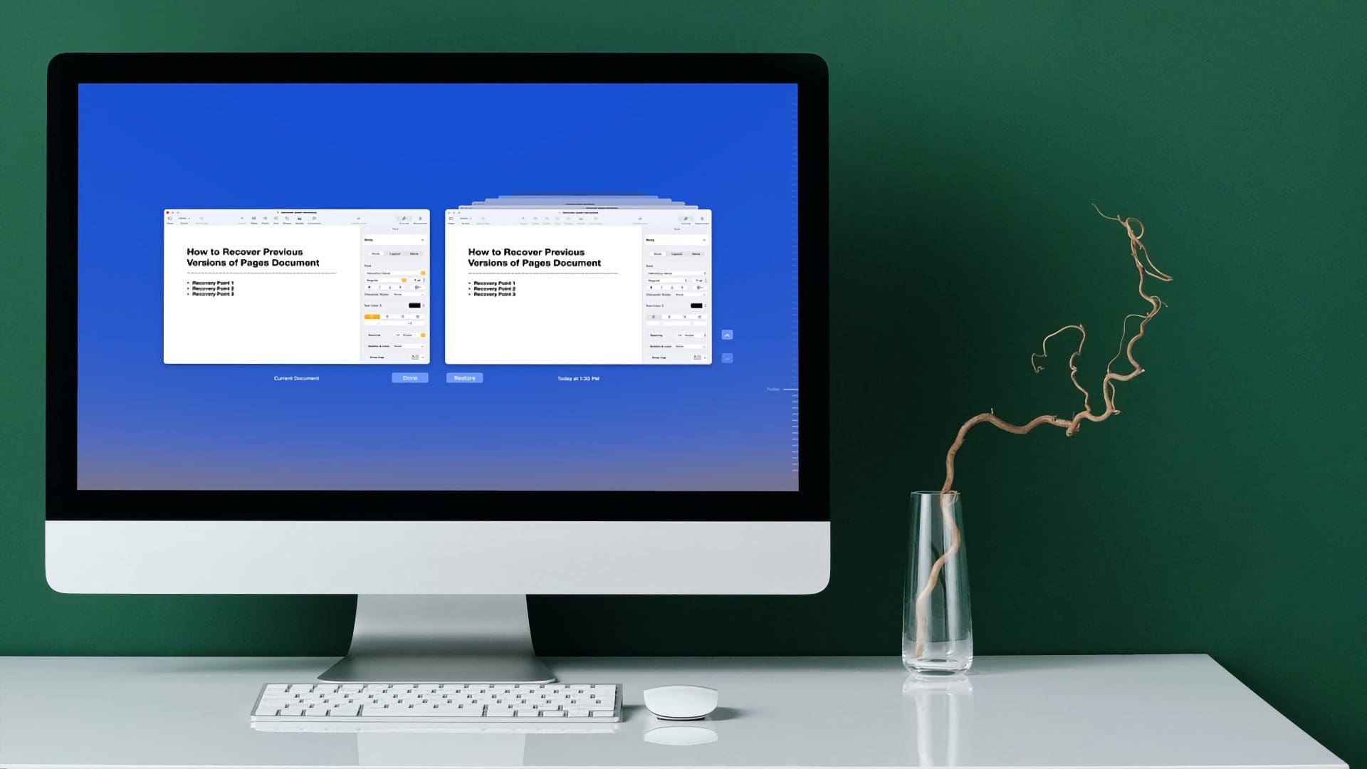 How to Recover Previous Versions of Pages Document