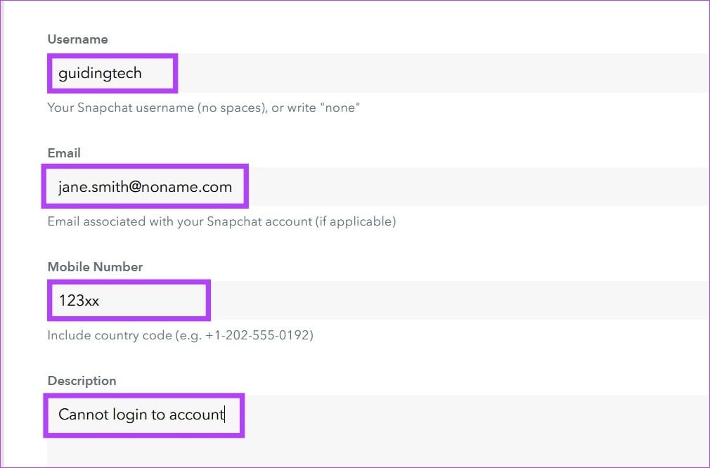 Fill out the form