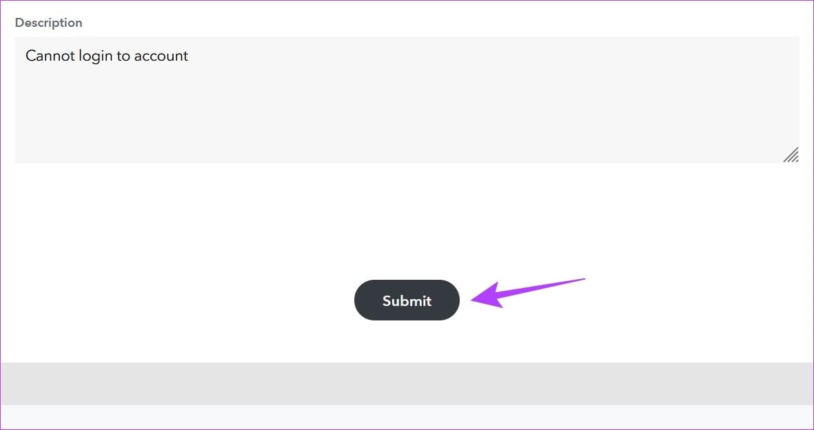 Click on Submit