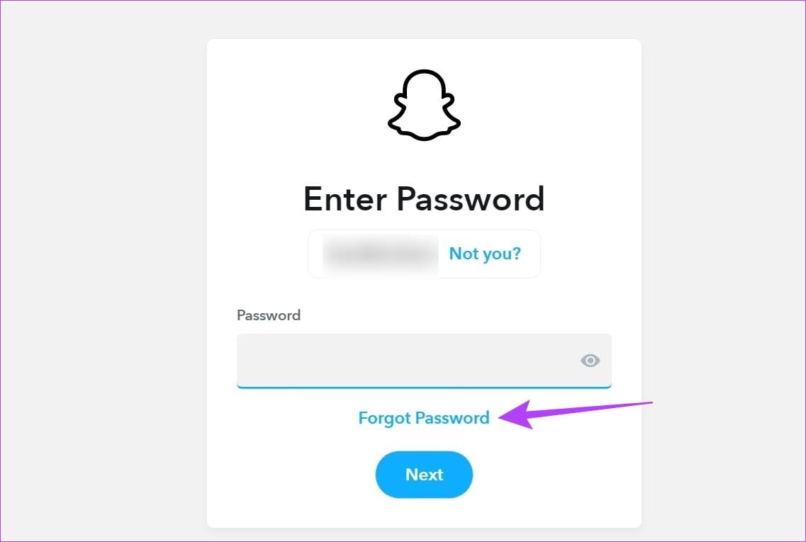 Click on Forgot Password