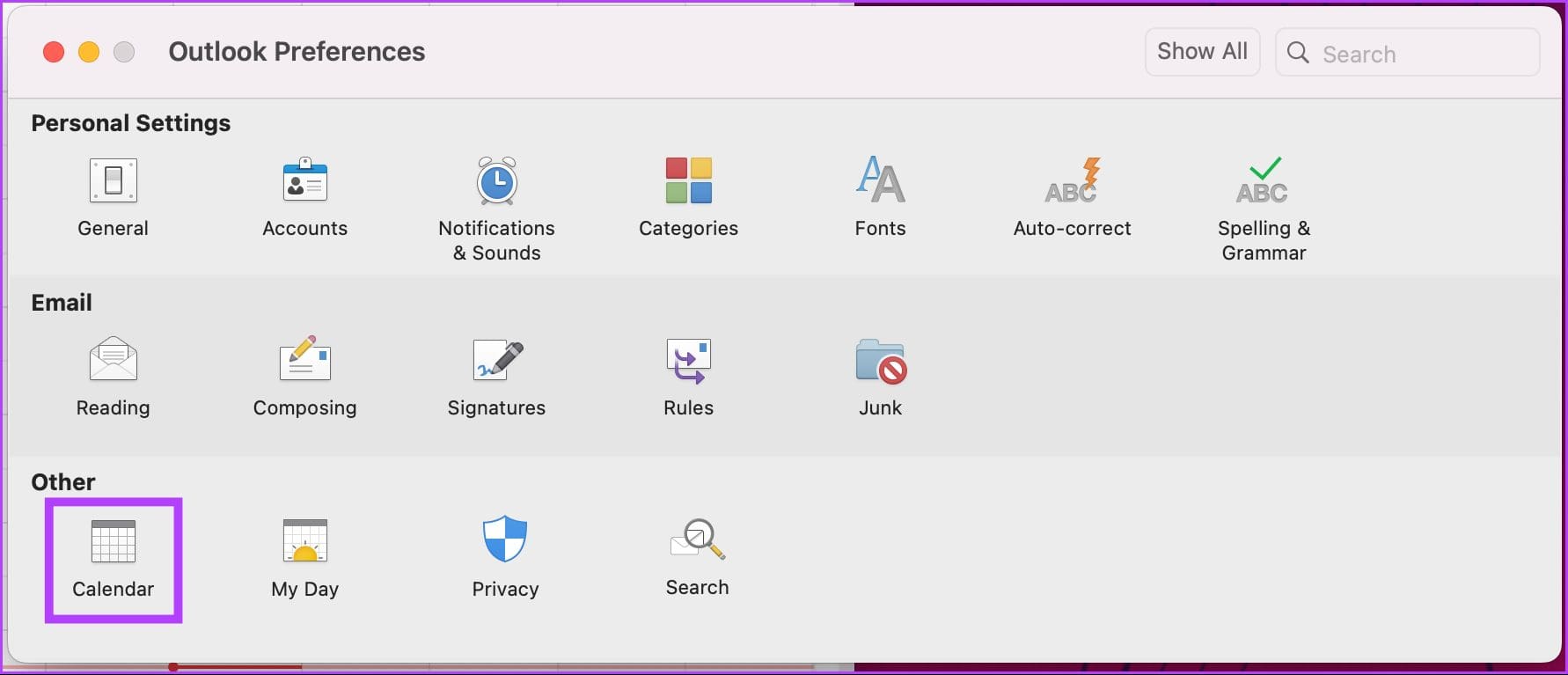  select Calendar