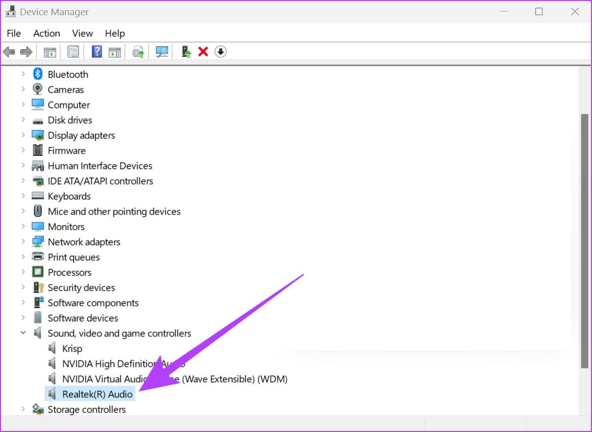 Right-click on your audio driver
