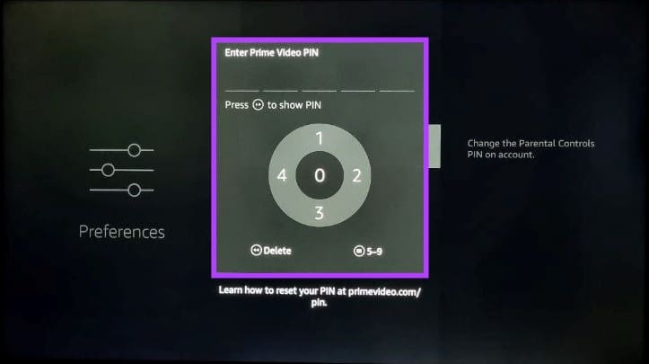 Enter your previous PIN