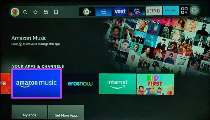 Open the Amazon Music app