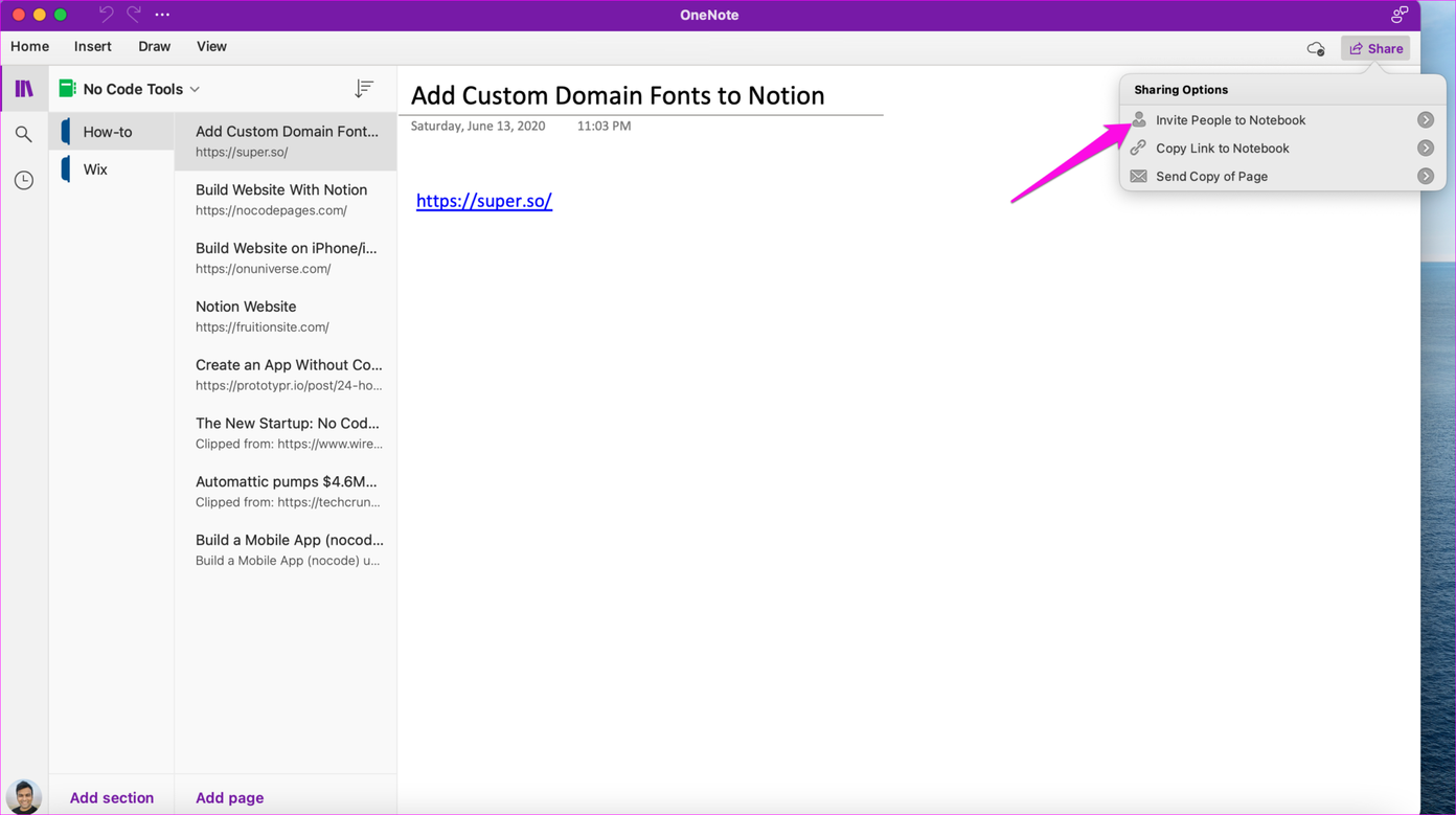 How to Share One Note Notebook on Desktop and Mobile 10
