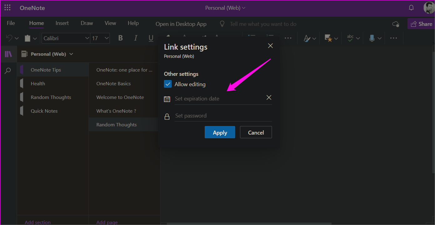 How to Share One Note Notebook on Desktop and Mobile 18