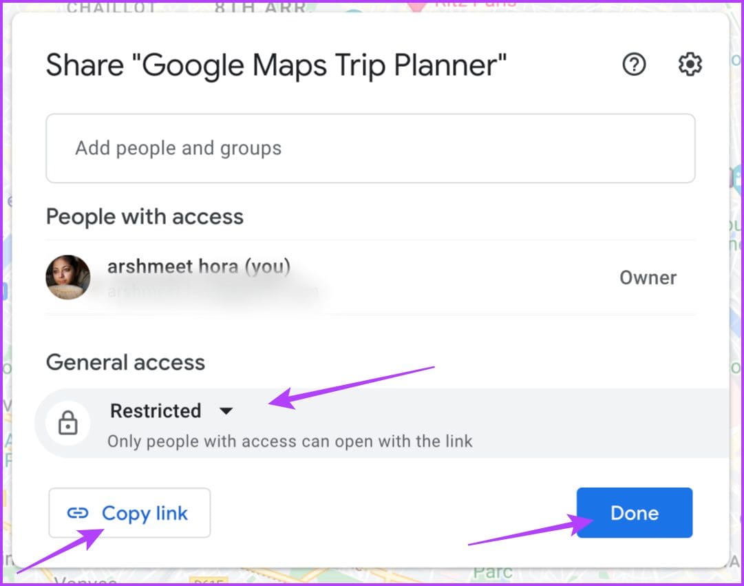Share your custom maps with a link