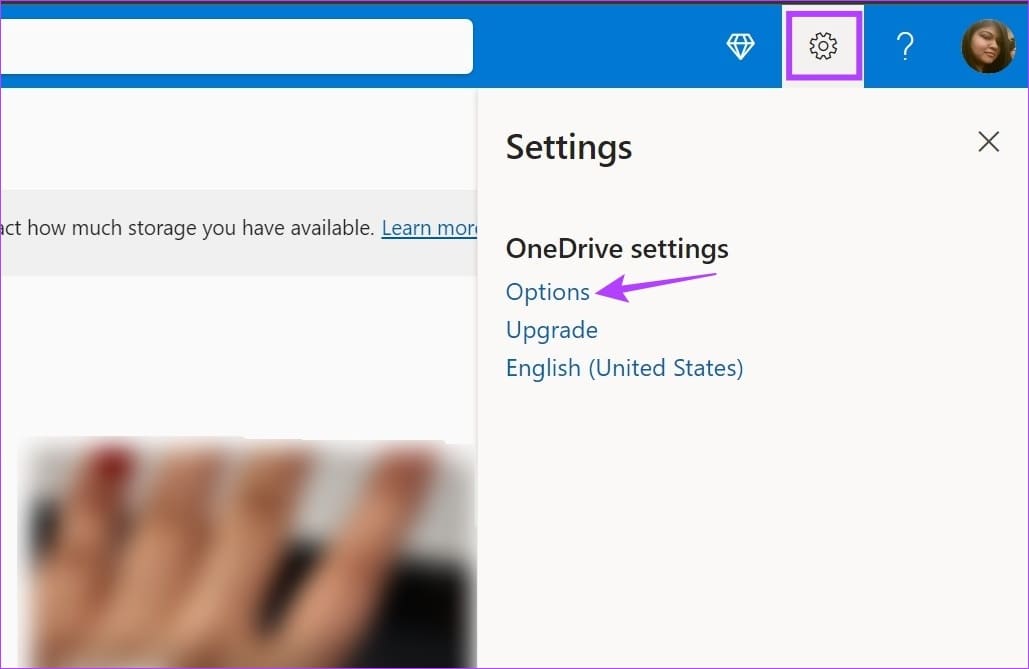 Click on cogwheel icon & click on Options