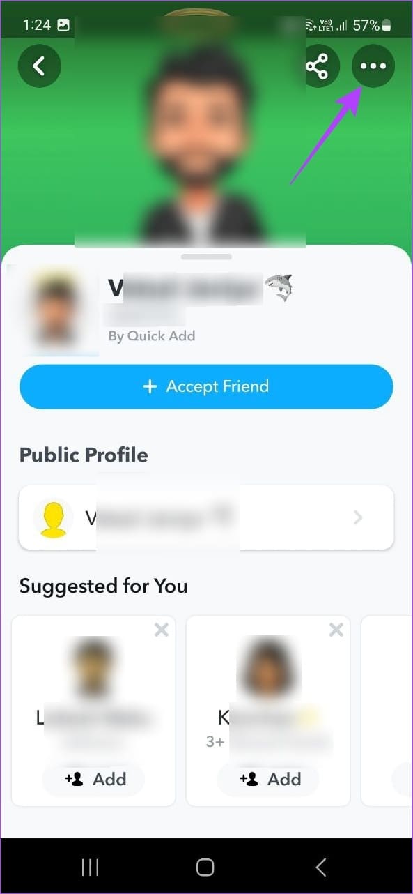 Tap on the three-dot icon