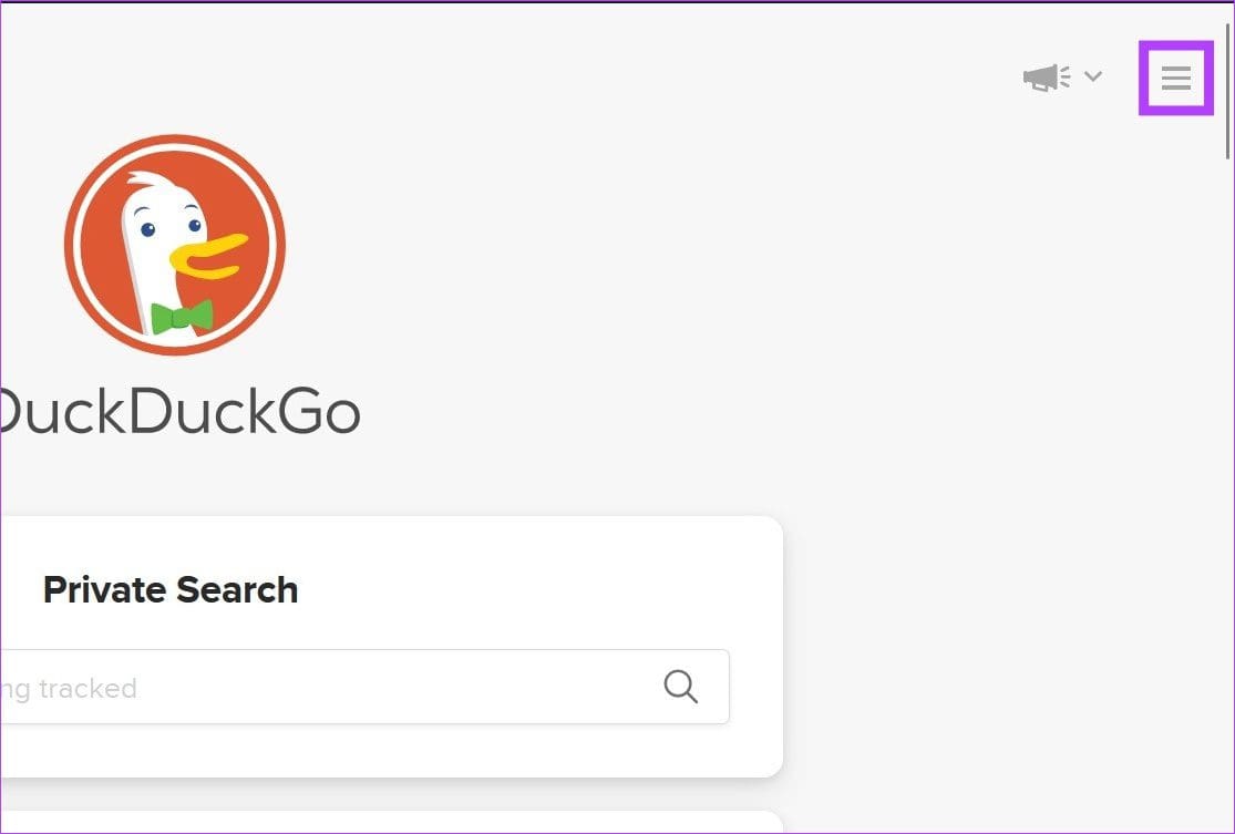 Click on the hamburger menu icon