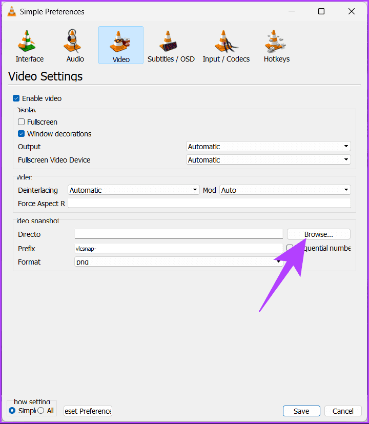 click on Browse next to the Directory