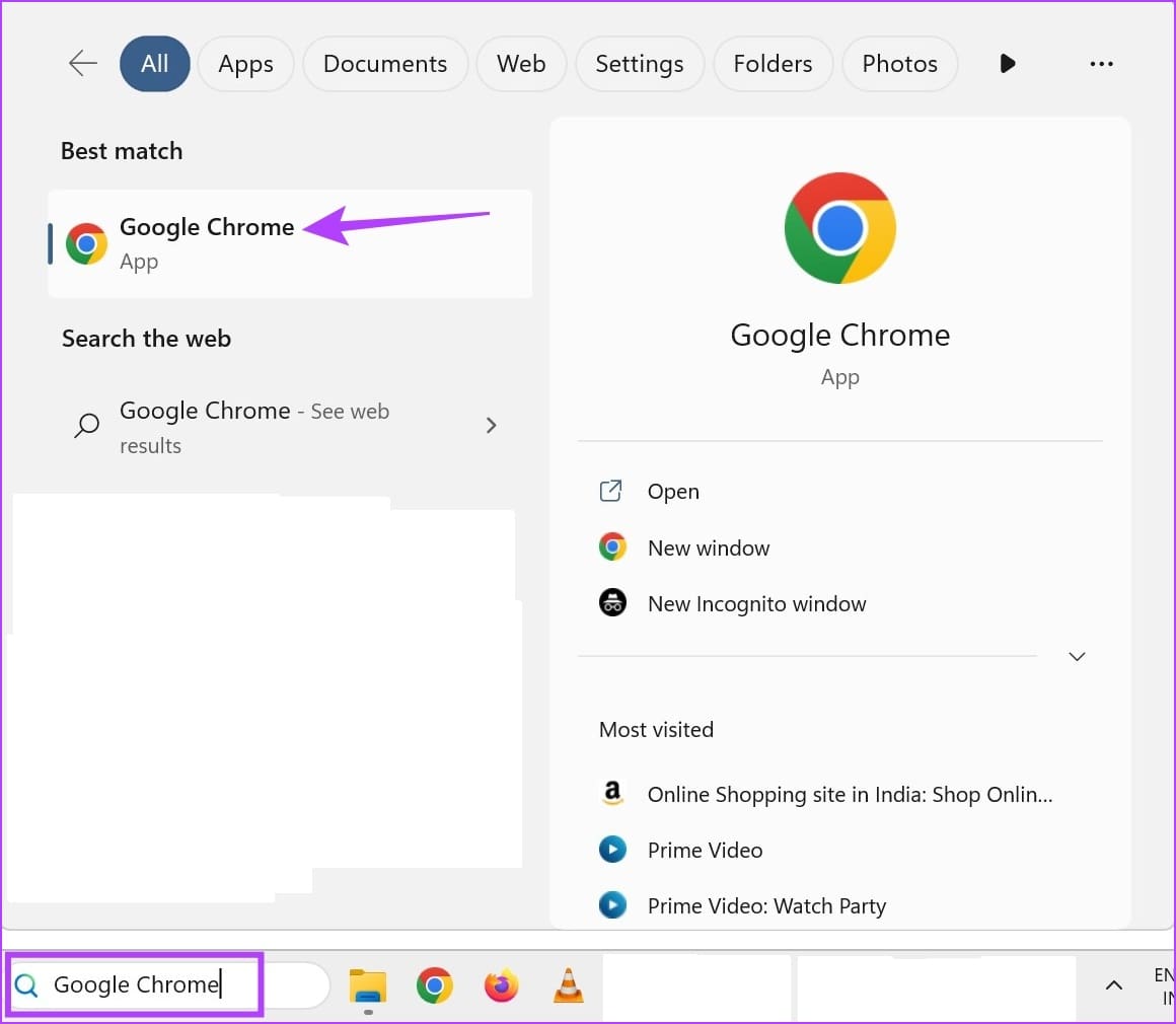 Open Google Chrome from Search