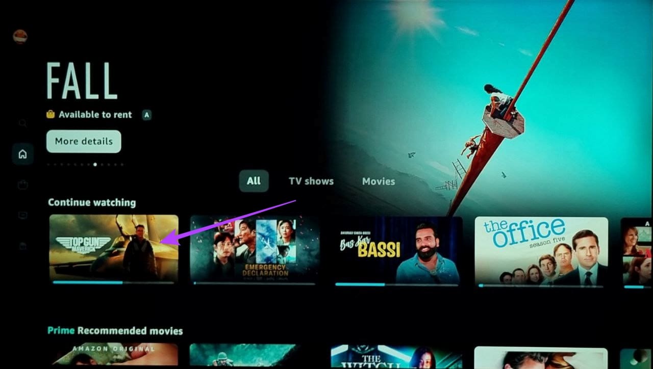 Select the title you want to watch