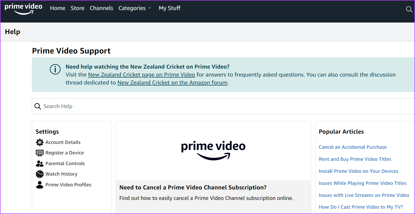 Contact Amazon Support