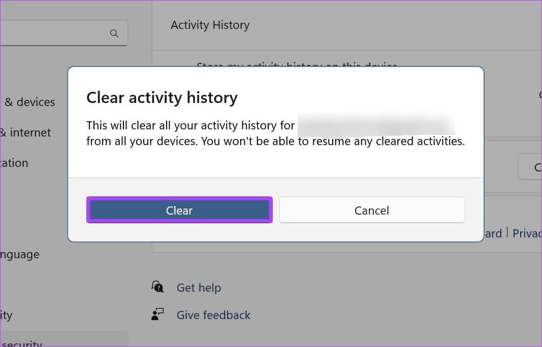 Click on Delete