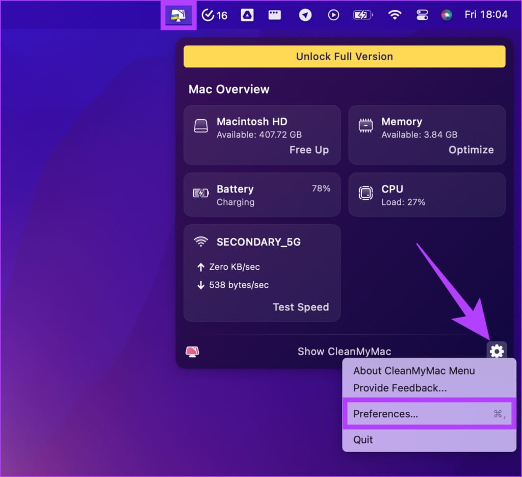 open app preferences