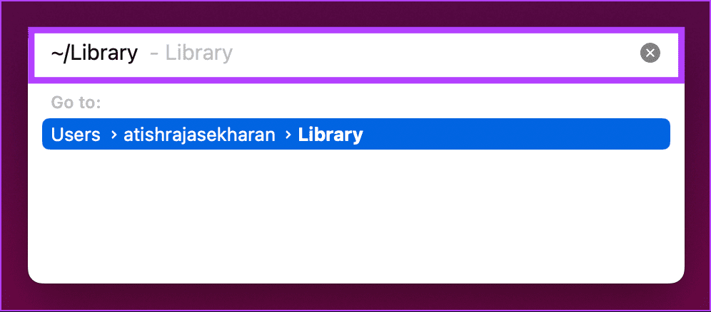 type ~/Library 