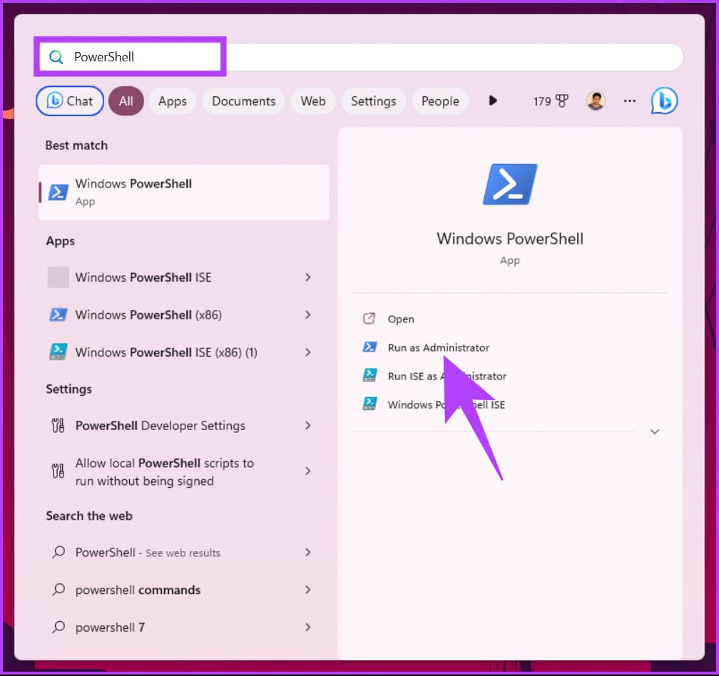 type Windows PowerShell