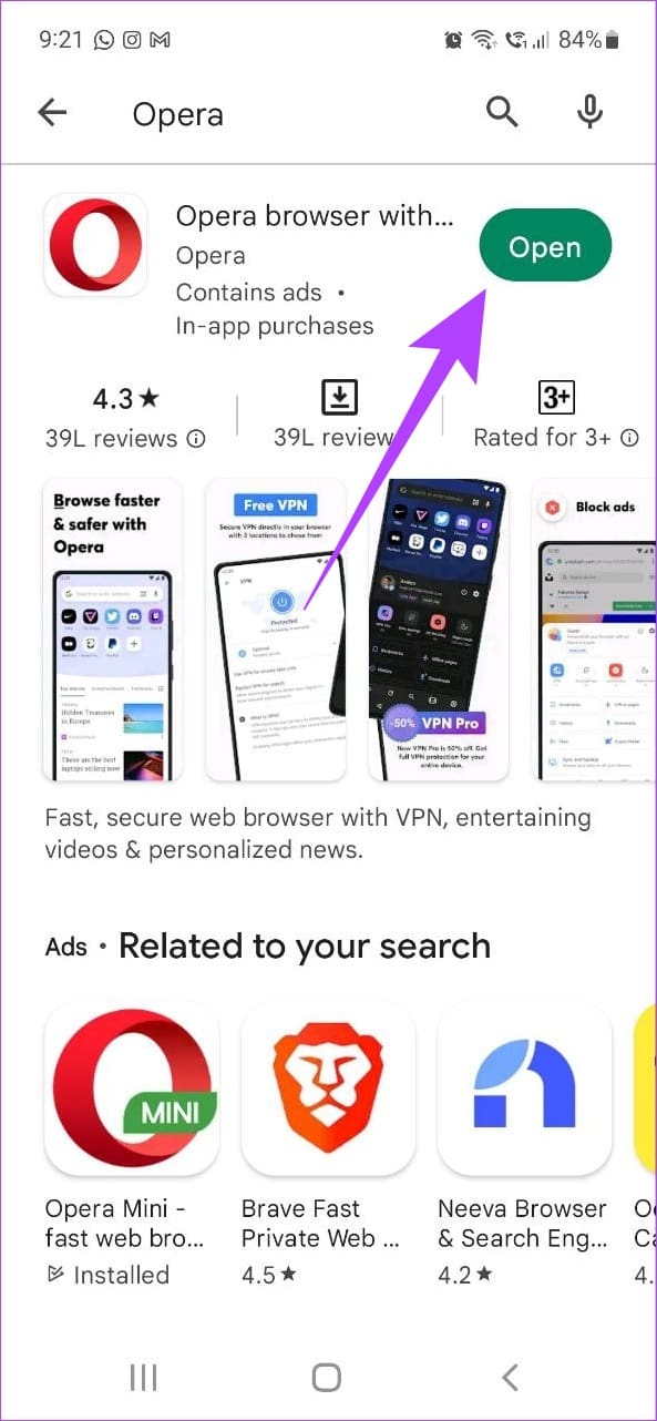 Tap on update if it's available