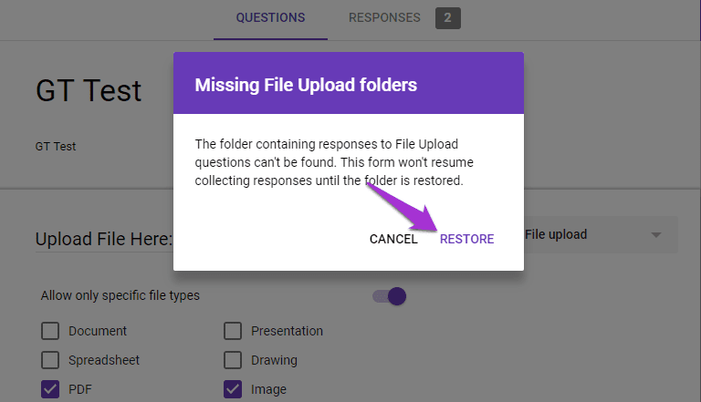 How To Upload Files In Google Forms 2